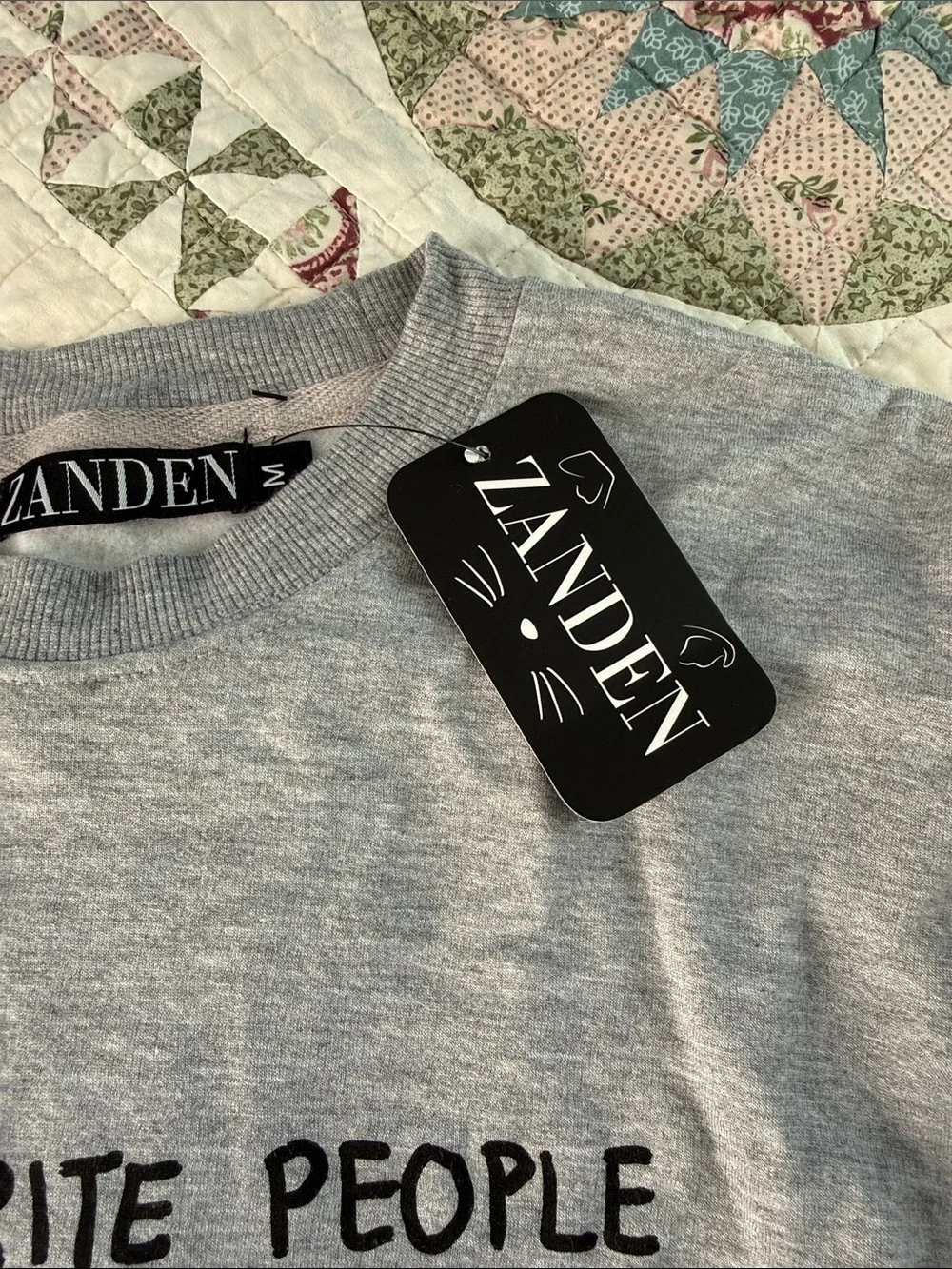 Gray 'My Favorite People' Dog Lover Sweatshirt